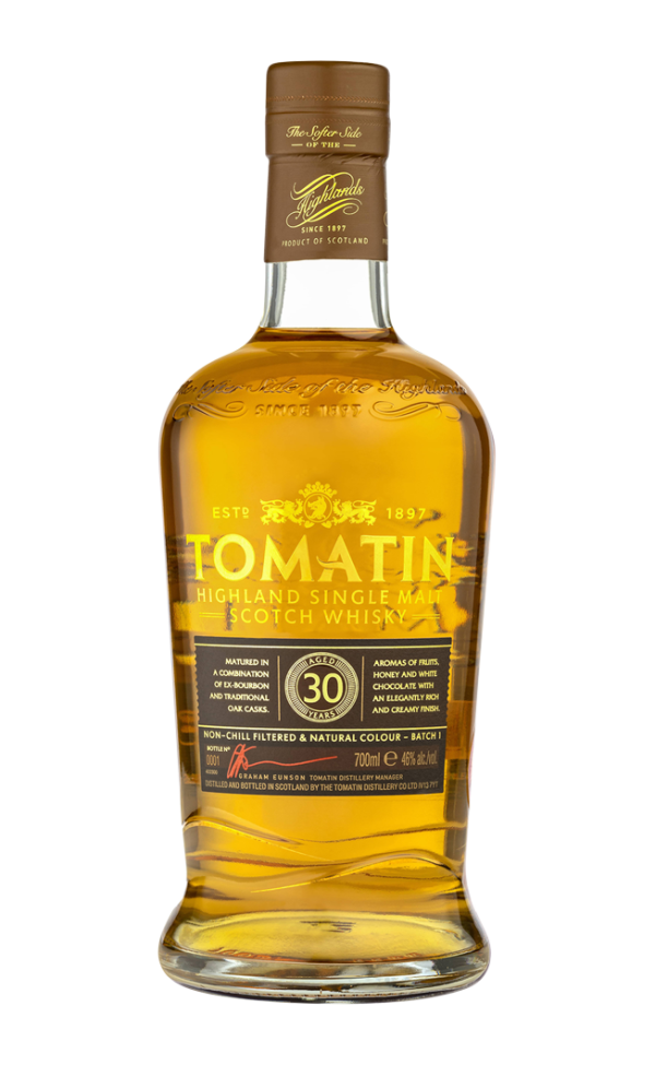 TOMATIN 30 YEAR OLD SINGLE MALT 46% 70CL