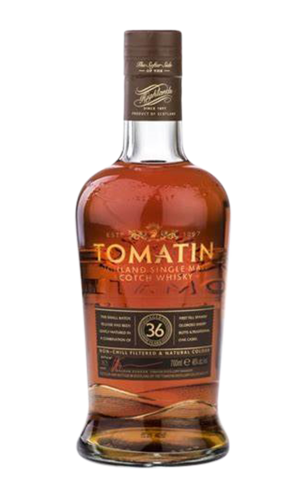 TOMATIN 36 YEAR OLD SINGLE MALT 45.1% 70CL