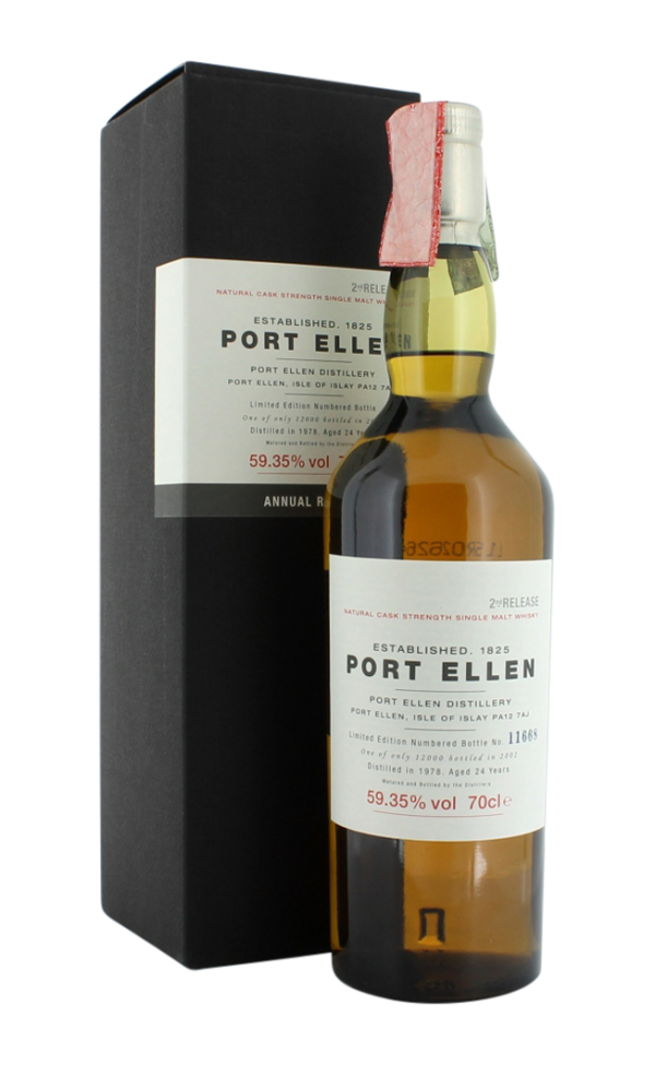PORT ELLEN SECOND ANNUAL RELEASE 24YO 59.35% 1978 LC 70CL