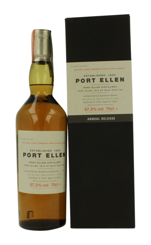 PORT ELLEN THIRD ANNUAL RELEASE 24YO 57.3% 1979 LC 70CL