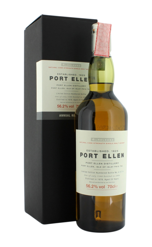 PORT ELLEN FOURTH ANNUAL RELEASE 25YO 56.2% 1978 LC 70CL