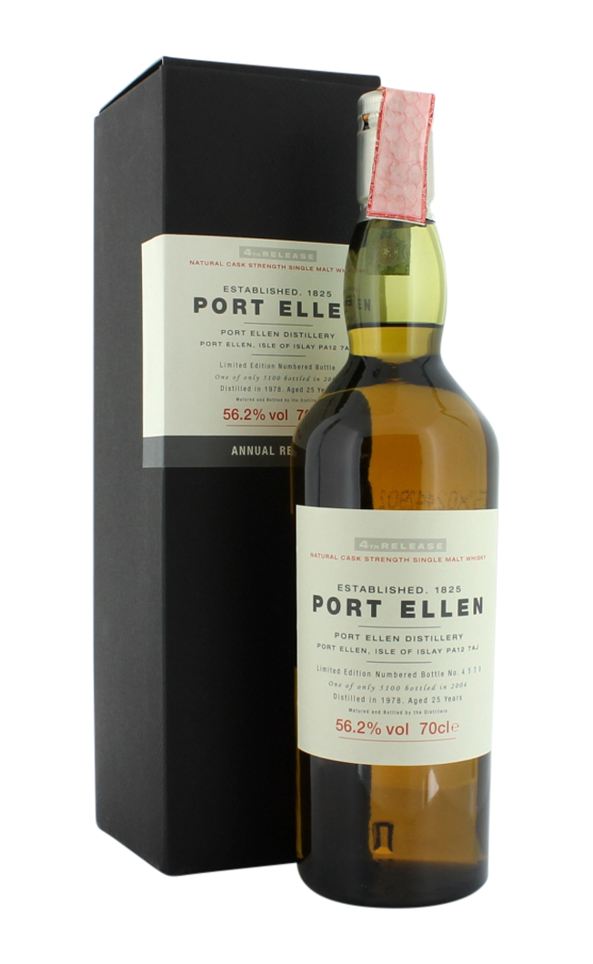 PORT ELLEN FOURTH ANNUAL RELEASE 25YO 56.2% 1978 LC 70CL