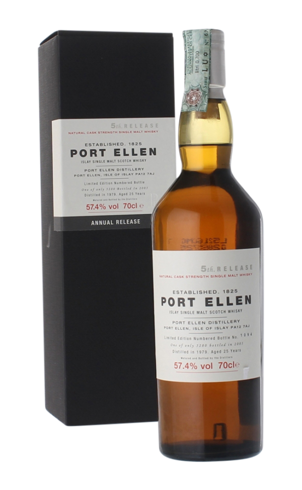 PORT ELLEN FIFTH ANNUAL RELEASE 25YO 57.4% 1979 LC 70CL