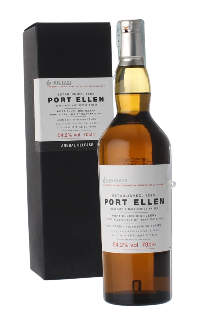 PORT ELLEN SIXTH ANNUAL RELEASE 27YO 54.2% 1978 LC 70CL