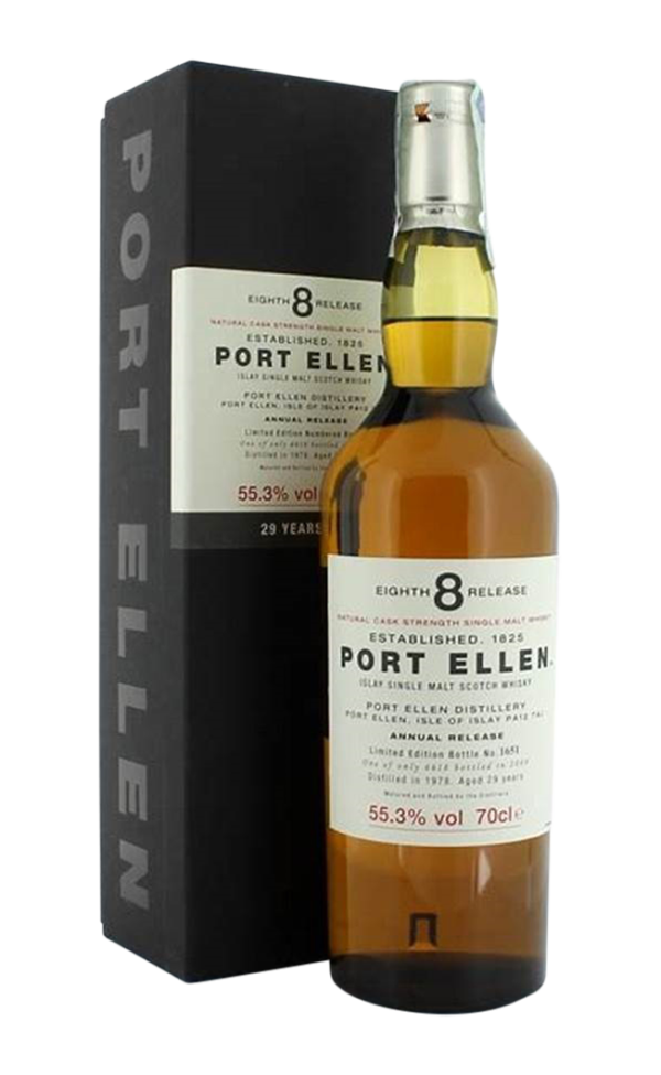 PORT ELLEN EIGHTH ANNUAL RELEASE 29YO 55.3% 1978 LC 70CL