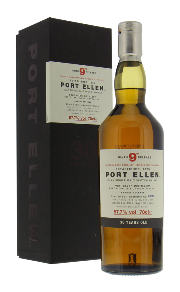 PORT ELLEN NINTH ANNUAL RELEASE 30YO 57.7% 1979 LC 70CL