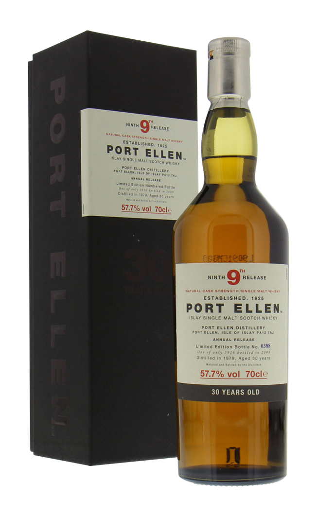 PORT ELLEN NINTH ANNUAL RELEASE 30YO 57.7% 1979 LC 70CL