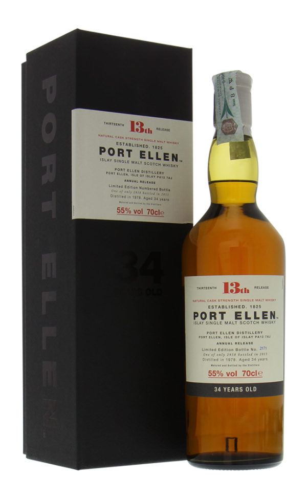 PORT ELLEN THIRTEENTH ANNUAL RELEASE 34YO 55.0% LC 70CL