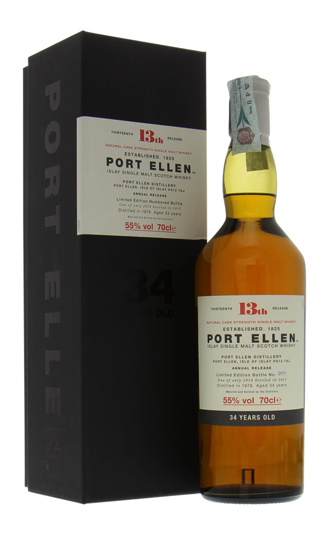 PORT ELLEN THIRTEENTH ANNUAL RELEASE 34YO 55.0% LC 70CL