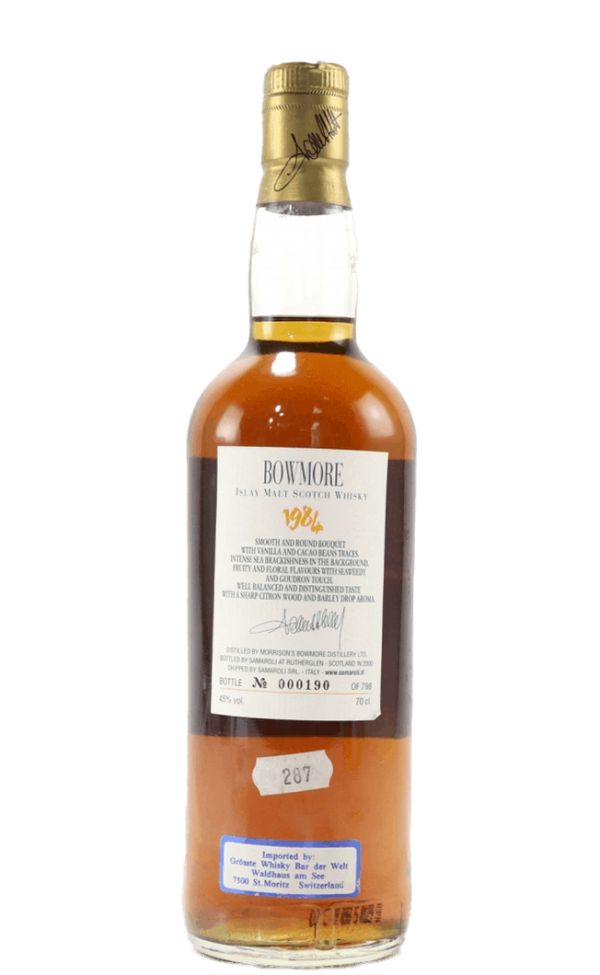 Samaroli, Bowmore, 1984, Islay, Scotland