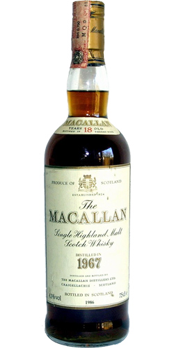 MACALLAN 1967 18YO SHERRY CASK 75CL