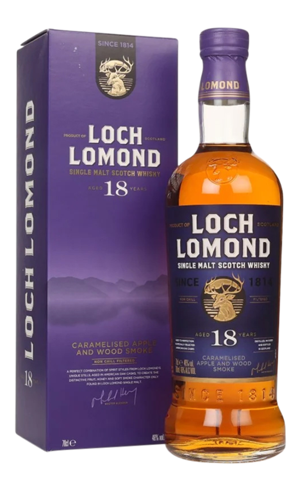 LOCH LOMOND 18 YEAR OLD SINGLE MALT WHISKY 70CL