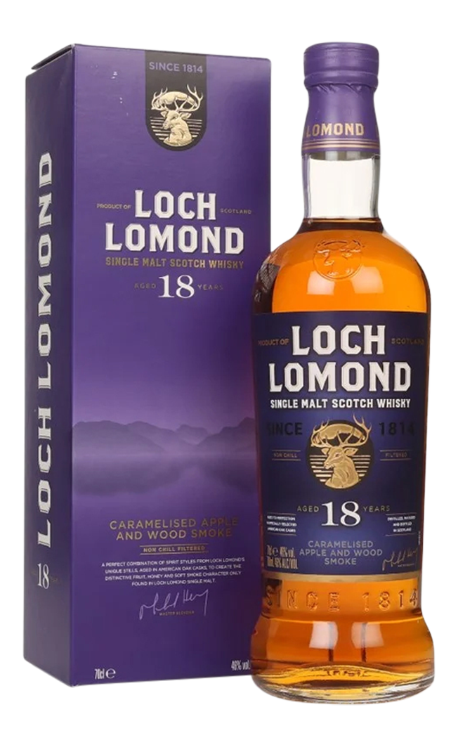 LOCH LOMOND 18 YEAR OLD SINGLE MALT WHISKY 70CL