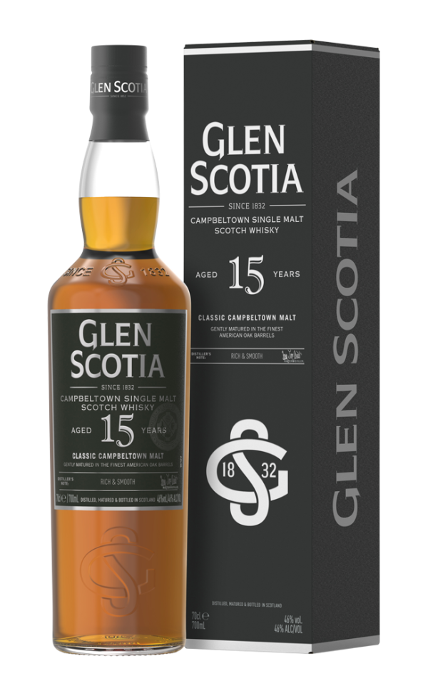 GLEN SCOTIA 15 YEAR OLD SINGLE MALT SCOTCH WHISKY 70CL