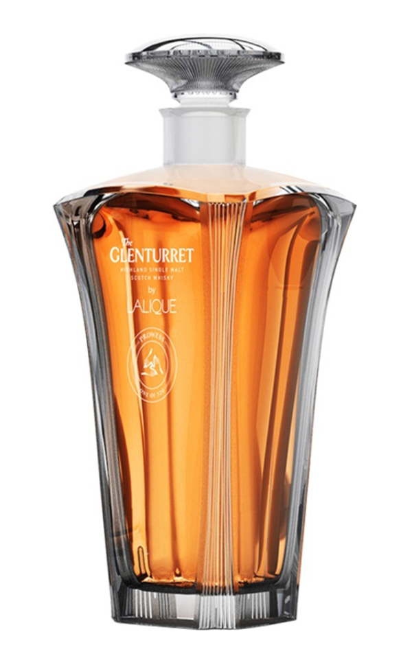 THE GLENTURRET PROWESS LALIQUE DECANTER 70CL