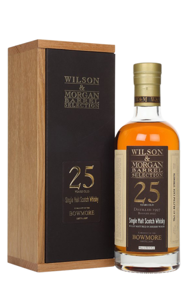 W&M BOWMORE 25 YO 1997-22 FULY MAT IN SHERRY WOOD#57 70CL