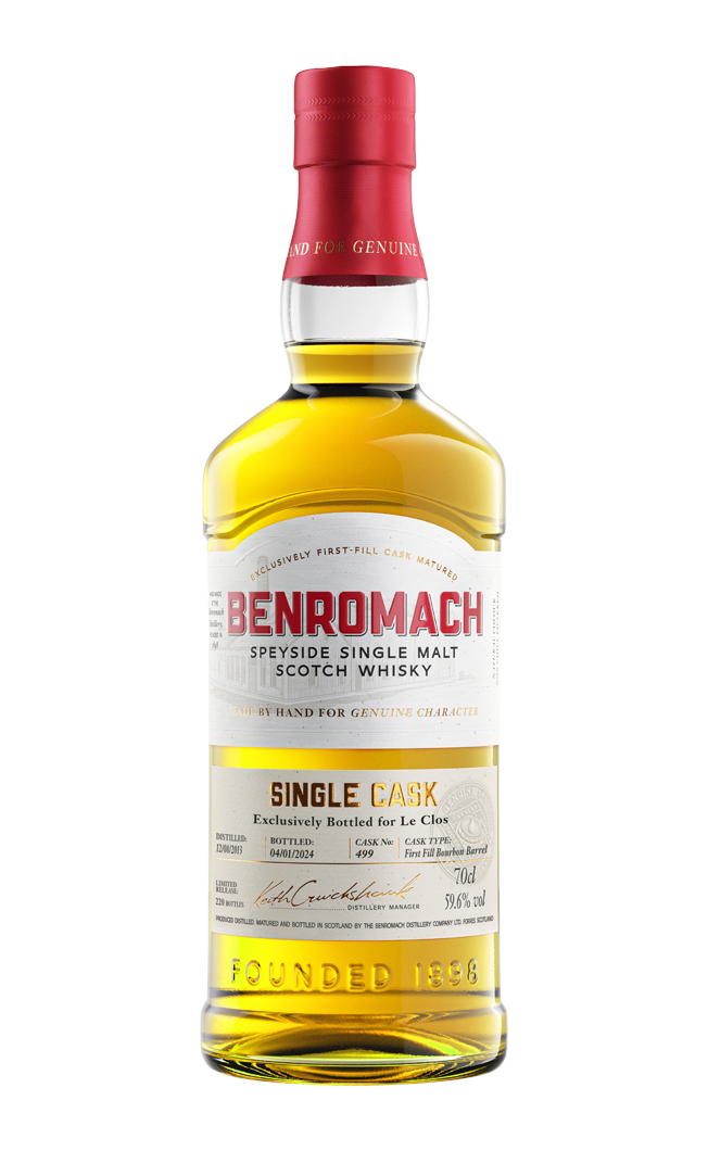BENROMACH 1ST FILL BOURBON BARREL CASK 499 70CL