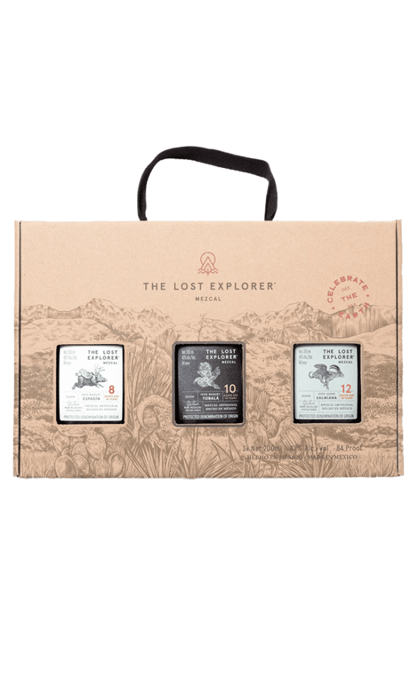 THE LOST EXPLORER MEZCAL TRILOGY GIFT BOX 3X20CL