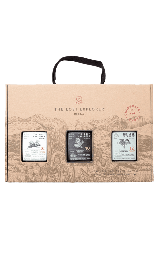 THE LOST EXPLORER MEZCAL TRILOGY GIFT BOX 3X20CL